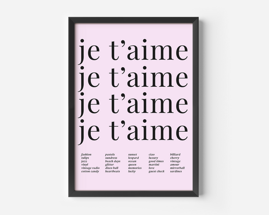 Je T'aime
