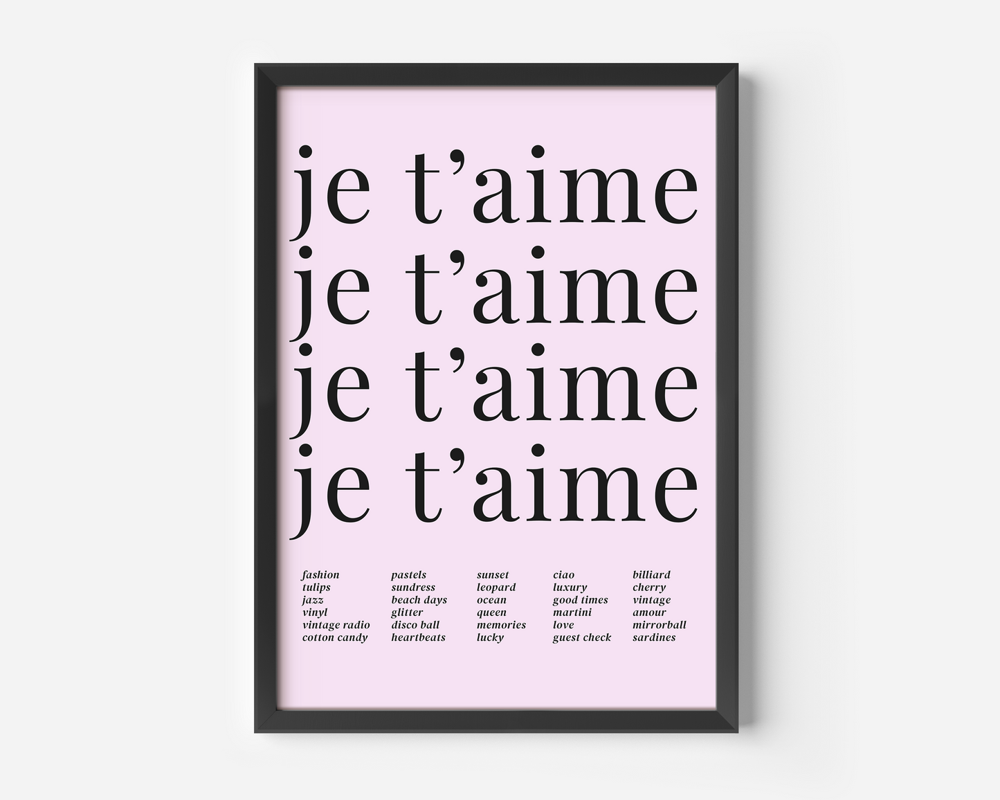 Je T'aime